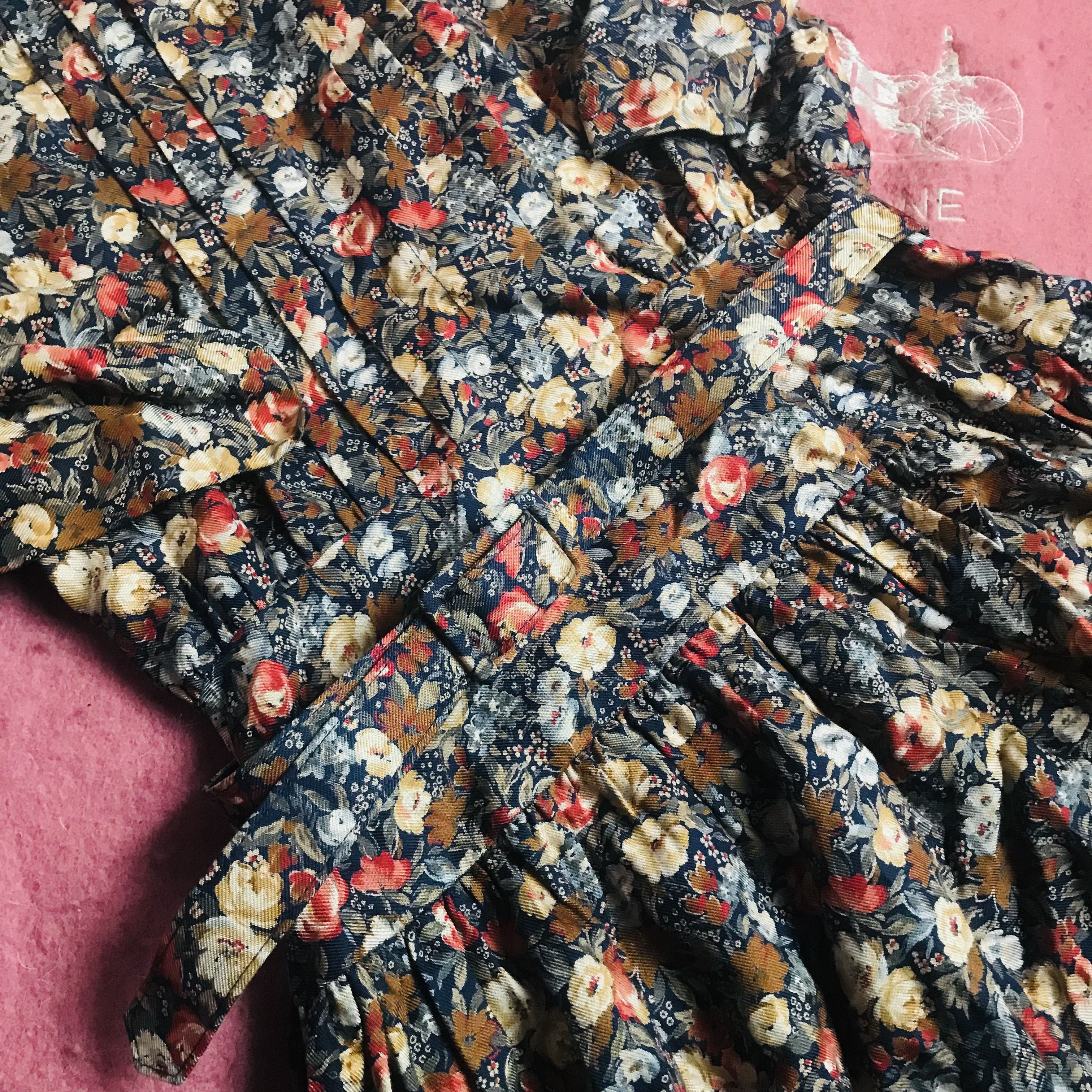 Vintage Vintage Lace Collar Floral Dress Size S / US 4 / IT 40 - 7 Thumbnail