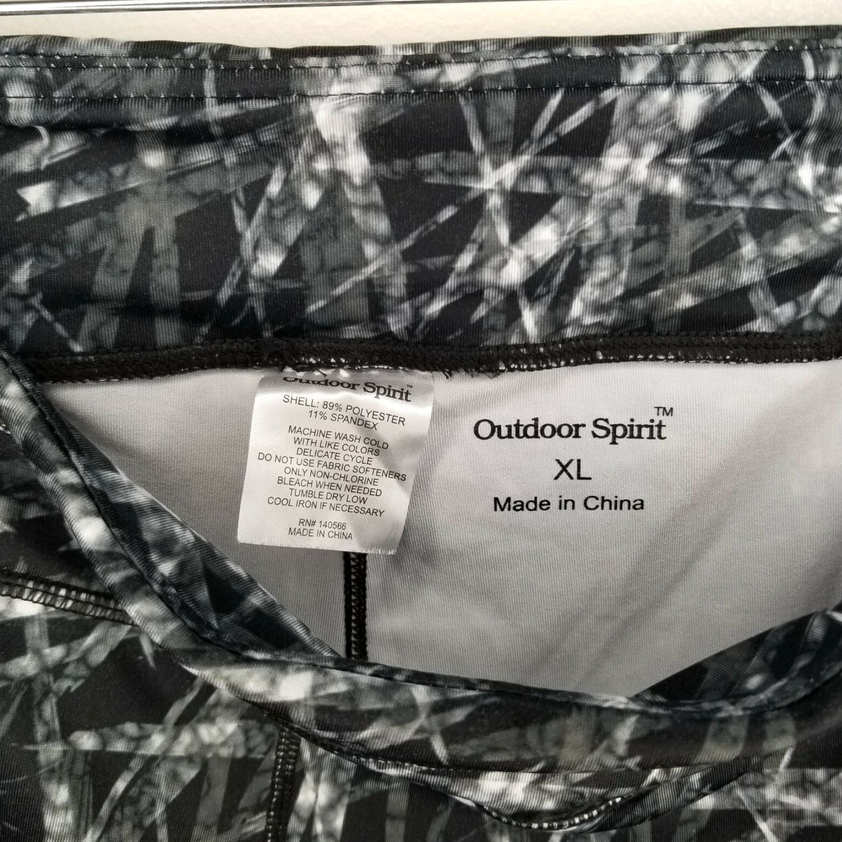 ESPIRIT Outdoor Spirit Women Yoga Capris XL Gray Black Multicolored Capri Activewear Size ONE SIZE - 3 Thumbnail