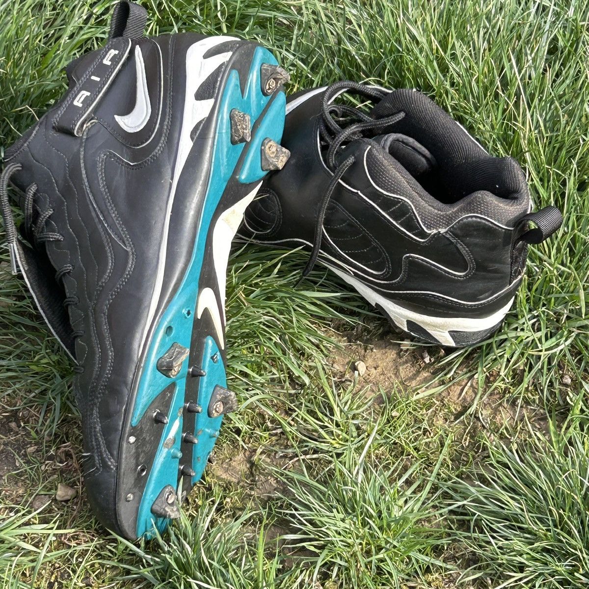 Nike 1997 Nike Air Metal Max Turf Black Silver 115081-011 Size 15 Size US 15 / EU 48 - 8 Thumbnail