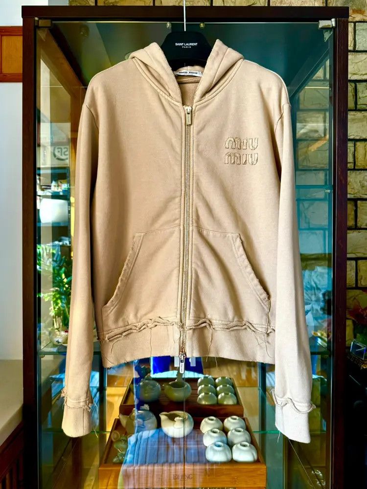 Miu Miu Miu Miu zip up hoodie | Grailed