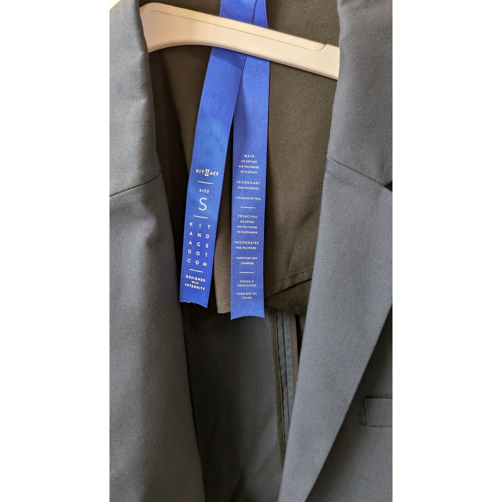 Kit and Ace Kit and Ace Navigator Stretch Blazer 2.0 Small Dark Navy Size US S / EU 44-46 / 1 - 2 Thumbnail