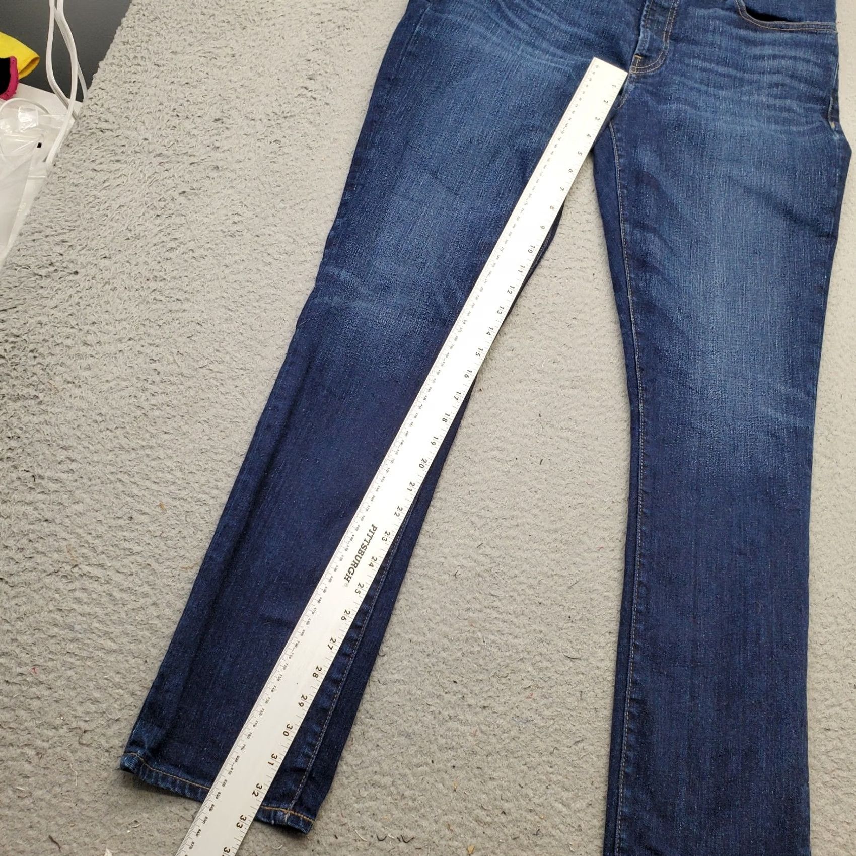Madewell Madewell Mens Navy Denim Skinny Jeans 36x32 Slim Fit Mid Rise Stretch Size US 36 / EU 52 - 4 Thumbnail