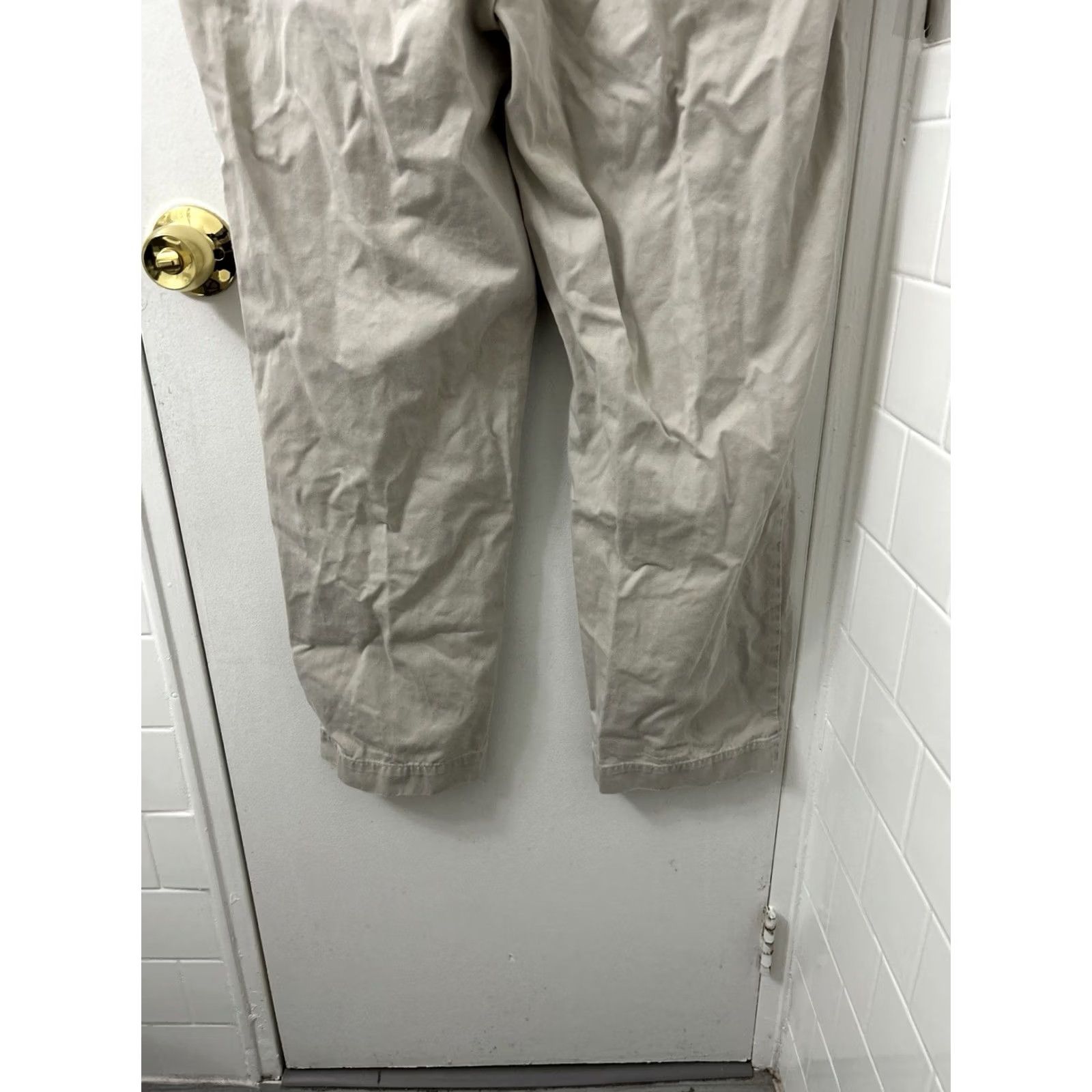 Polo Ralph Lauren VTG Polo Ralph Lauren Andrew Pant Mens 36x28 Tan Pleated Chino Cotton Trousers Size US M / EU 48-50 / 2 - 7 Thumbnail