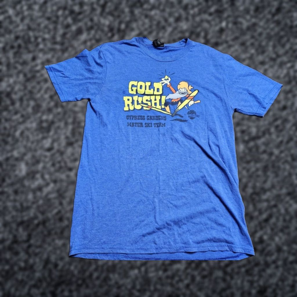 Vintage District Mens Cypress Gardens Water Ski Team T Shirt Blue Short Sleeve M Size US M / EU 48-50 / 2 - 1 Thumbnail