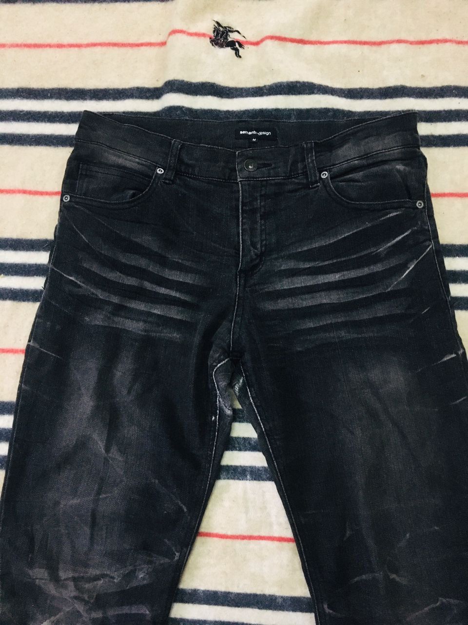 Hysteric Glamour Hot Item 🔴 A07 Semantic Design Banana Curve Strecth Jeans Size US 34 / EU 50 - 5 Thumbnail