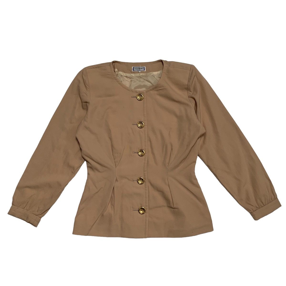 image of YVES Saint Laurent Jacket in Brown, Women's (Size Large)