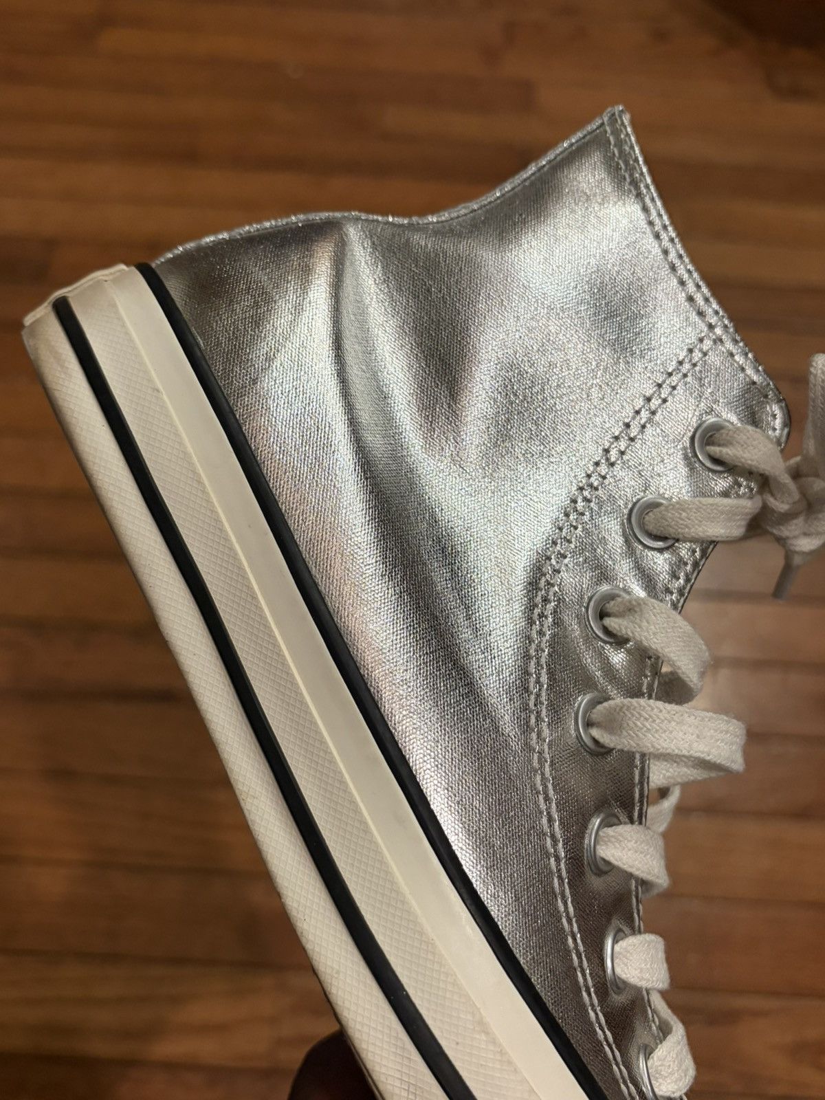 Converse Converse Womens Size 7 CTAS Shiny Metal Hi Size US 7 / IT 37 - 17 Thumbnail