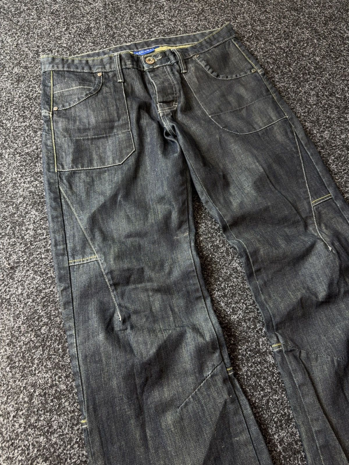 Kangol Vintage 90s Retro Y2K Baggy Kangol Denim pants Jeans Size US 34 / EU 50 - 5 Thumbnail