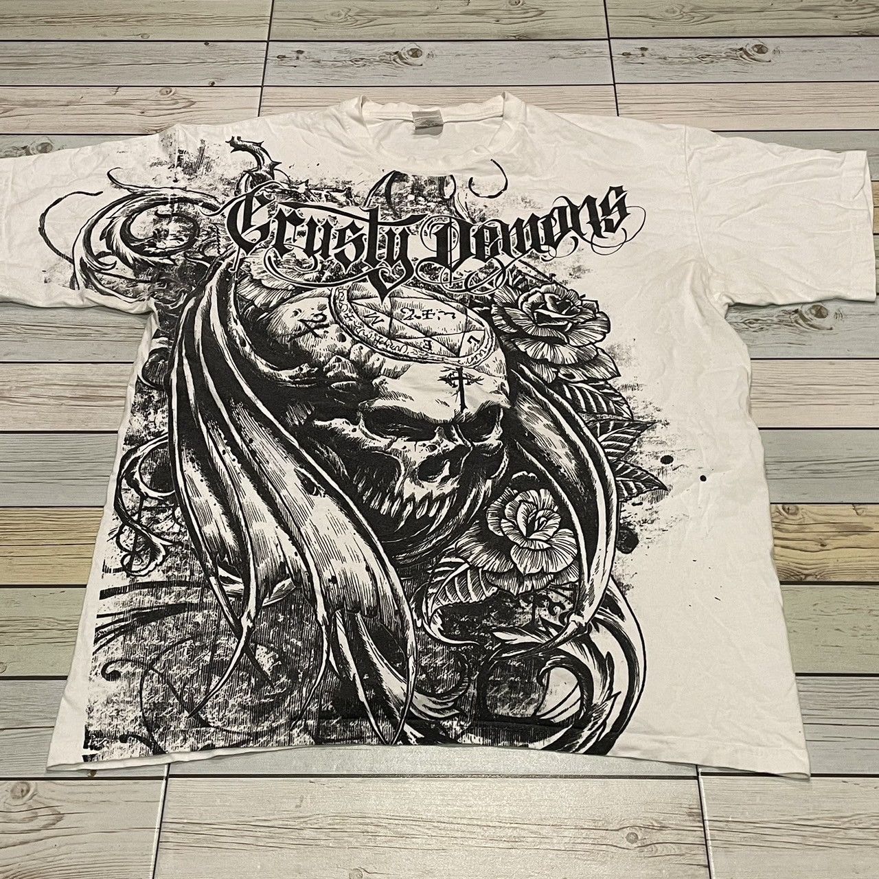 Affliction × Southpole × Tapout Rare Wings Cross Tee Y2K Affliction Style Size US XL / EU 56 / 4 - 1 Thumbnail