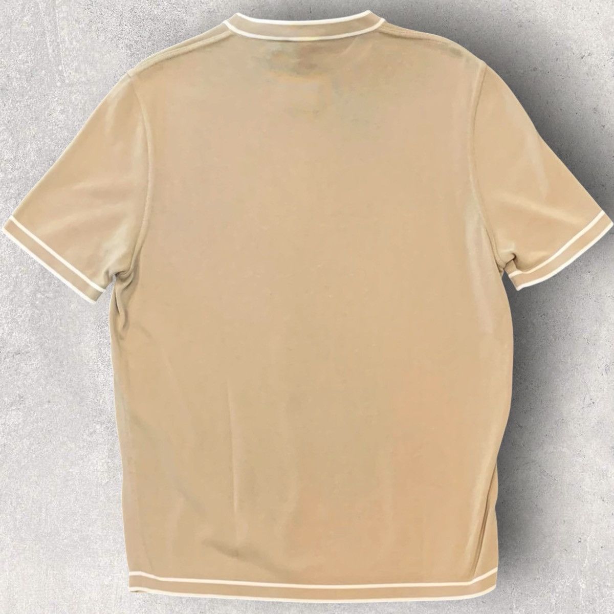 Hermes Hermes Beige Tipping T Shirt Size US S / EU 44-46 / 1 - 2 Thumbnail