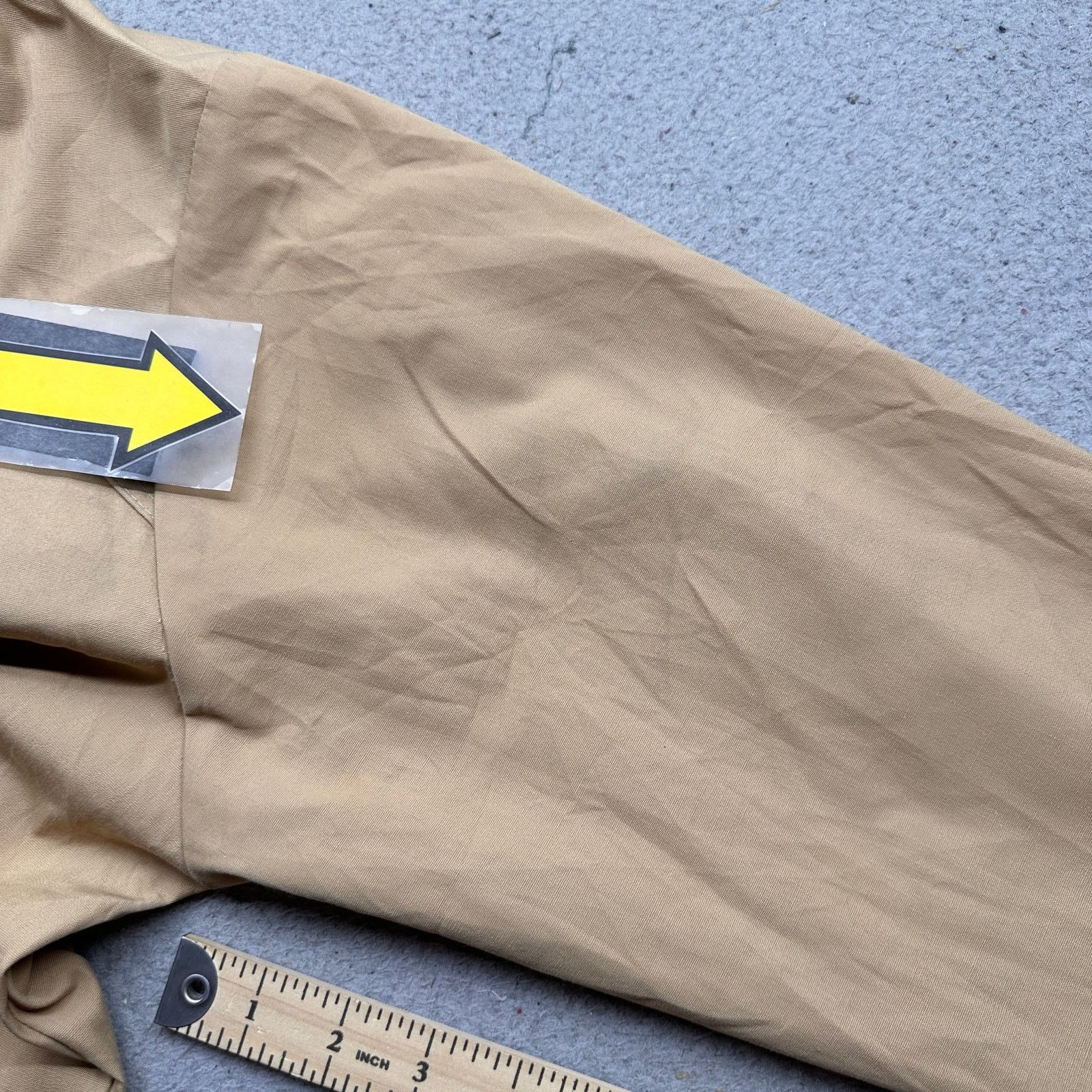 Vintage Vintage 80s Bomber Work Lightweight Jacket Large Khaki Zip Size US L / EU 52-54 / 3 - 5 Thumbnail
