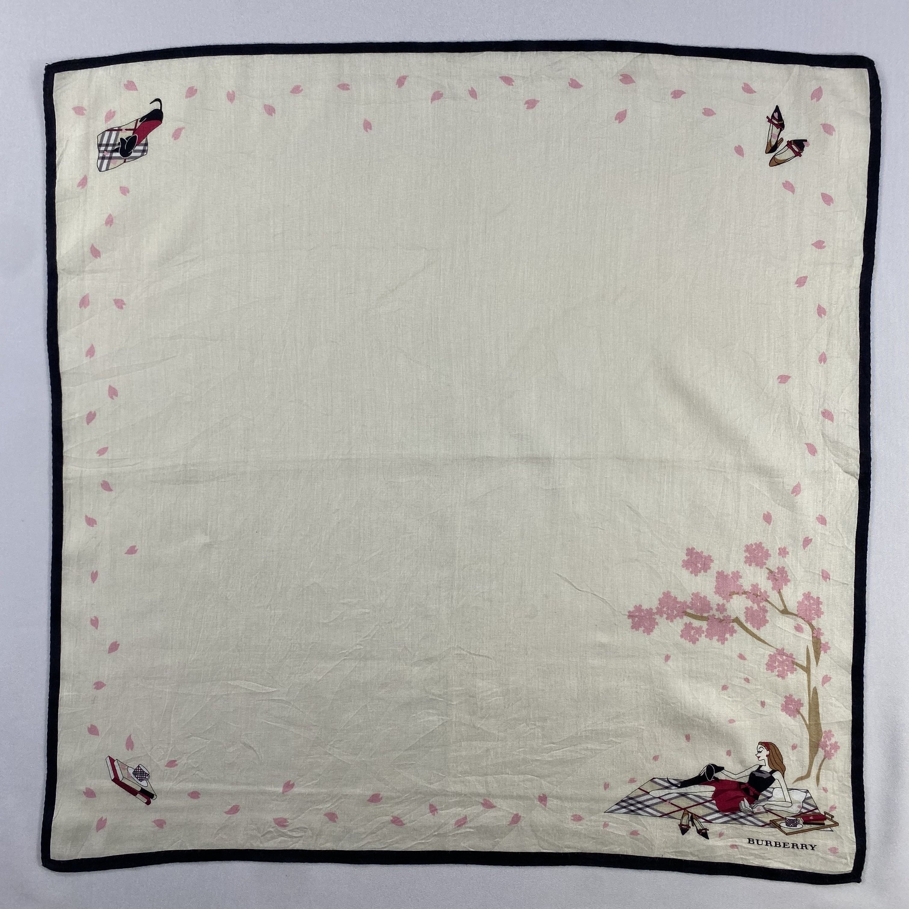 Burberry × Vintage Burberry Handkerchief / Neckerchief / Bandana-P1354 Size ONE SIZE - 1 Thumbnail