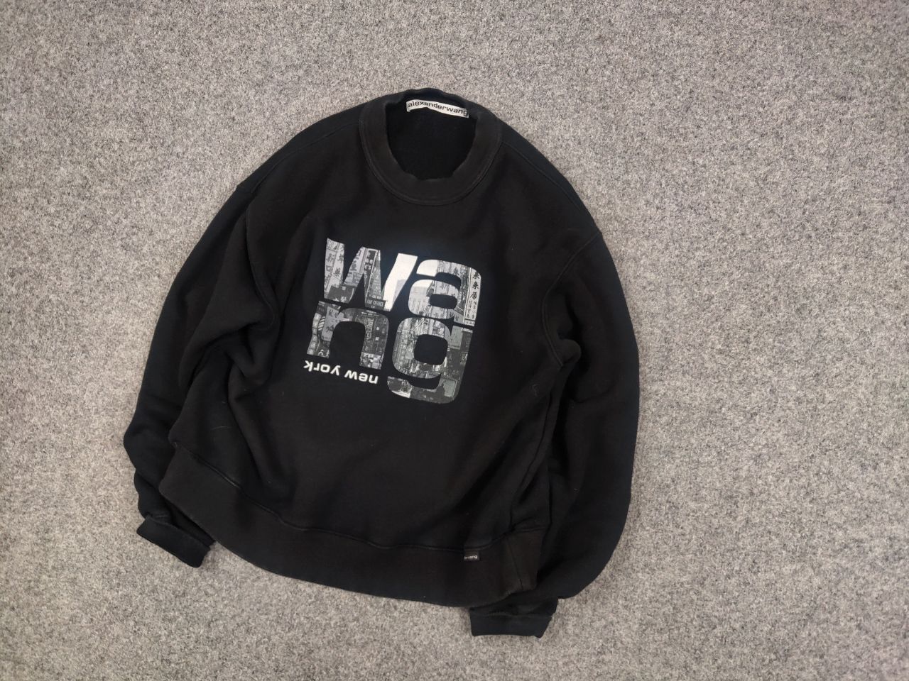 Alexander Wang Alexander Wang new york Logo Oversized Crew Chek Sweatshirt Size US S / EU 44-46 / 1 - 4 Thumbnail
