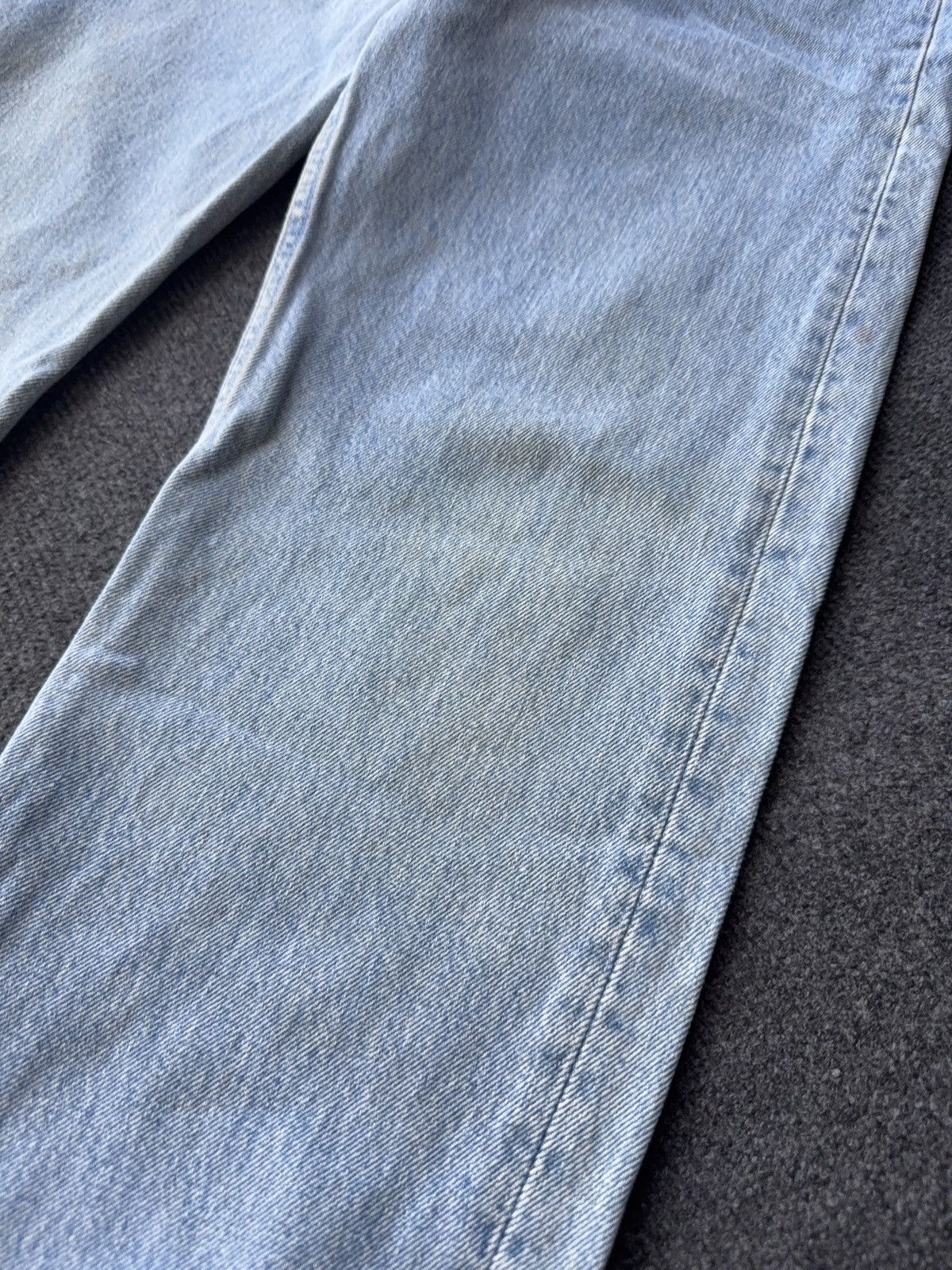 Levi's Retro Levis 501 USA Dirty Light Wash Vintage Straight Jeans Size US 31 - 6 Thumbnail