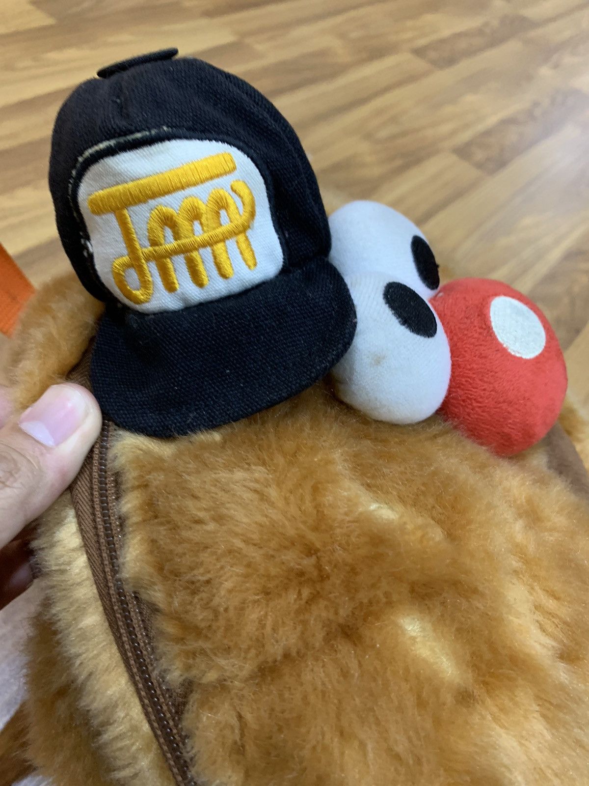 Japanese Brand × Vintage VINTAGE 1980s JAM HAMBURGER FLUFFY PLUSH BAGPACK Size ONE SIZE - 4 Thumbnail