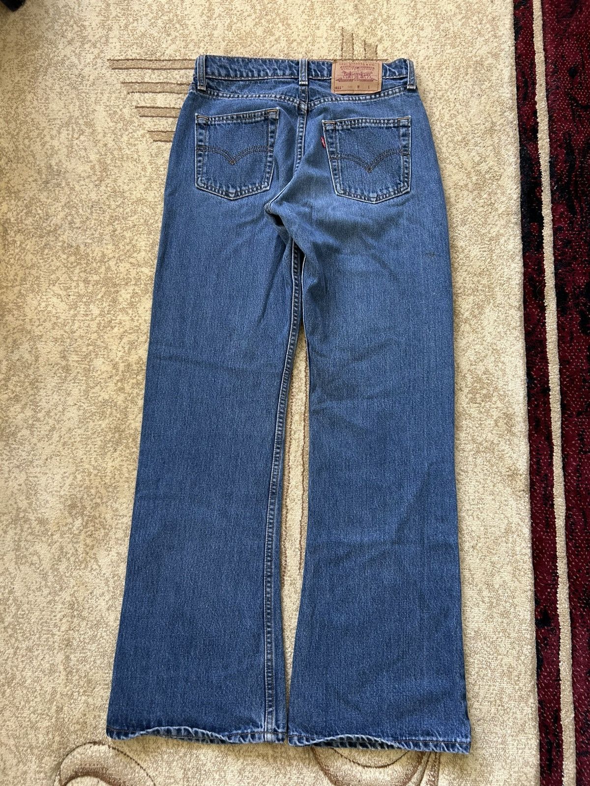 Levi's × Vintage Vintage 90s Levis 511 Flared Denim Jeans Size US 30 / EU 46 - 2 Thumbnail