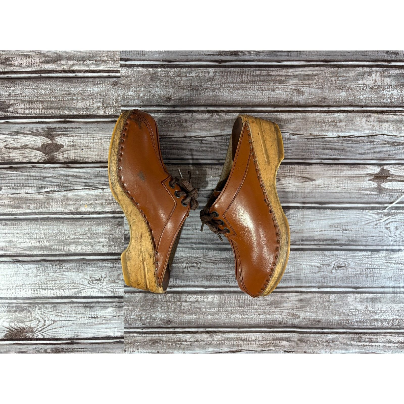 Other Troentorp Bastad Leather Clogs Size 38 US 8 color brown Made Size US 8 / IT 38 - 6 Thumbnail