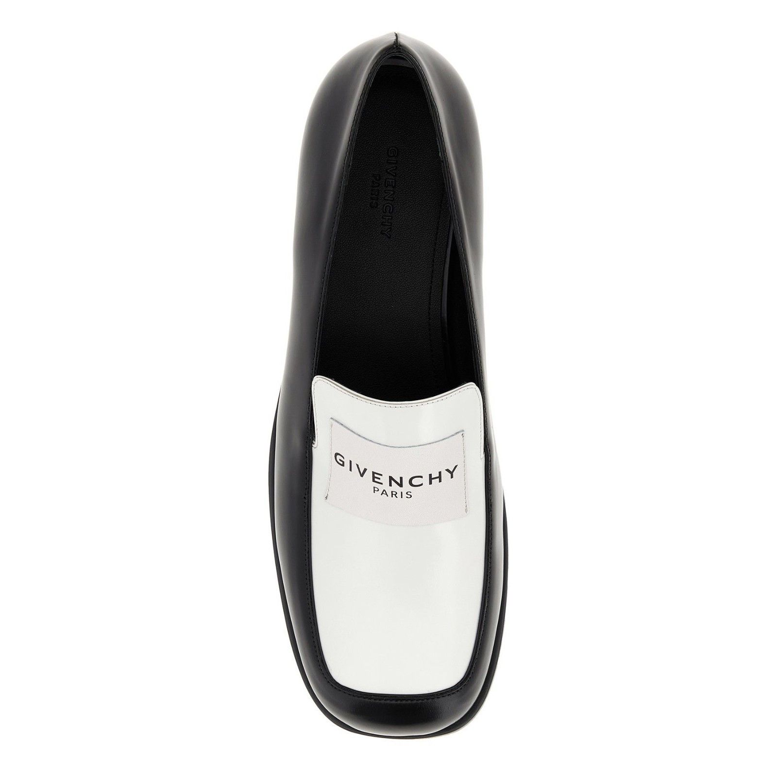Givenchy GIVENCHY Tux Black/White Leather Loafers New & Authentic (Wo Size US 6 / IT 36 - 2 Thumbnail