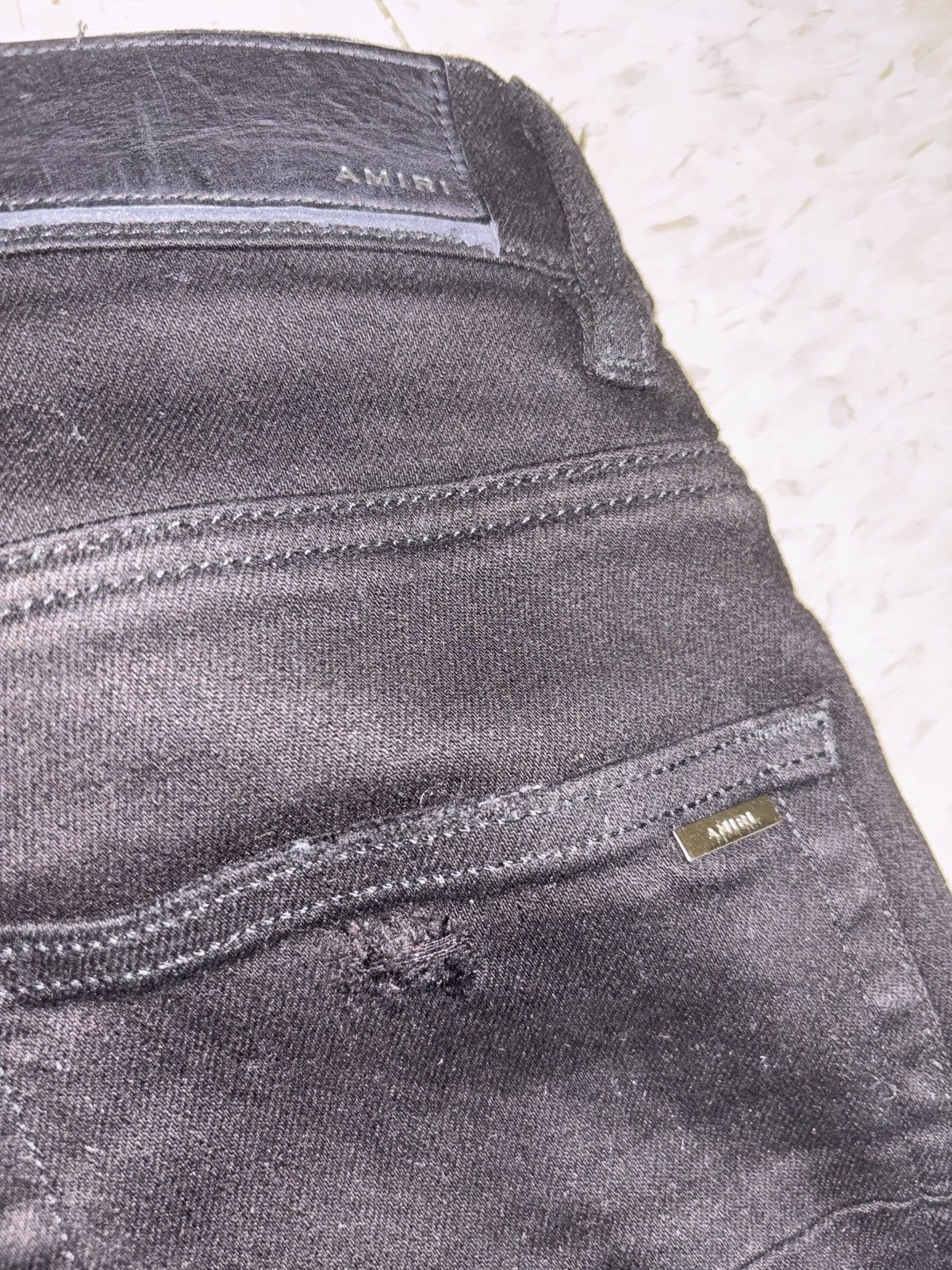 Amiri Amiri jeans mx1 black patch Size US 29 - 3 Thumbnail