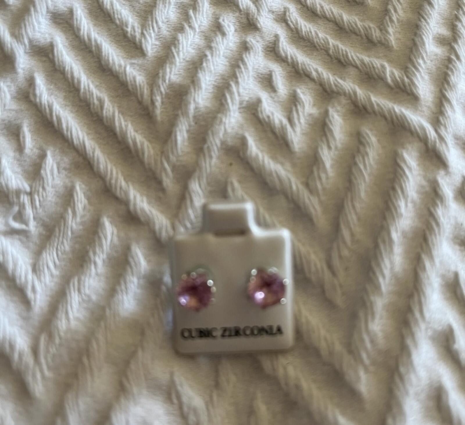 Other Cubic zirconia pink stud earrings Size ONE SIZE - 1 Thumbnail