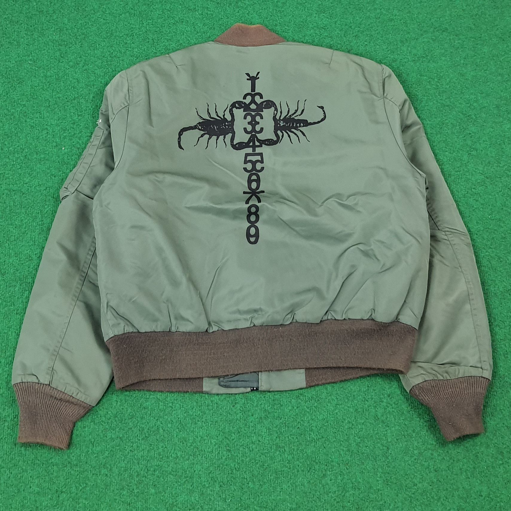 Vintage Vintage Classic MA-1 Flight Air Force Bomber Jacket C277N21 Size US L / EU 52-54 / 3 - 1 Thumbnail