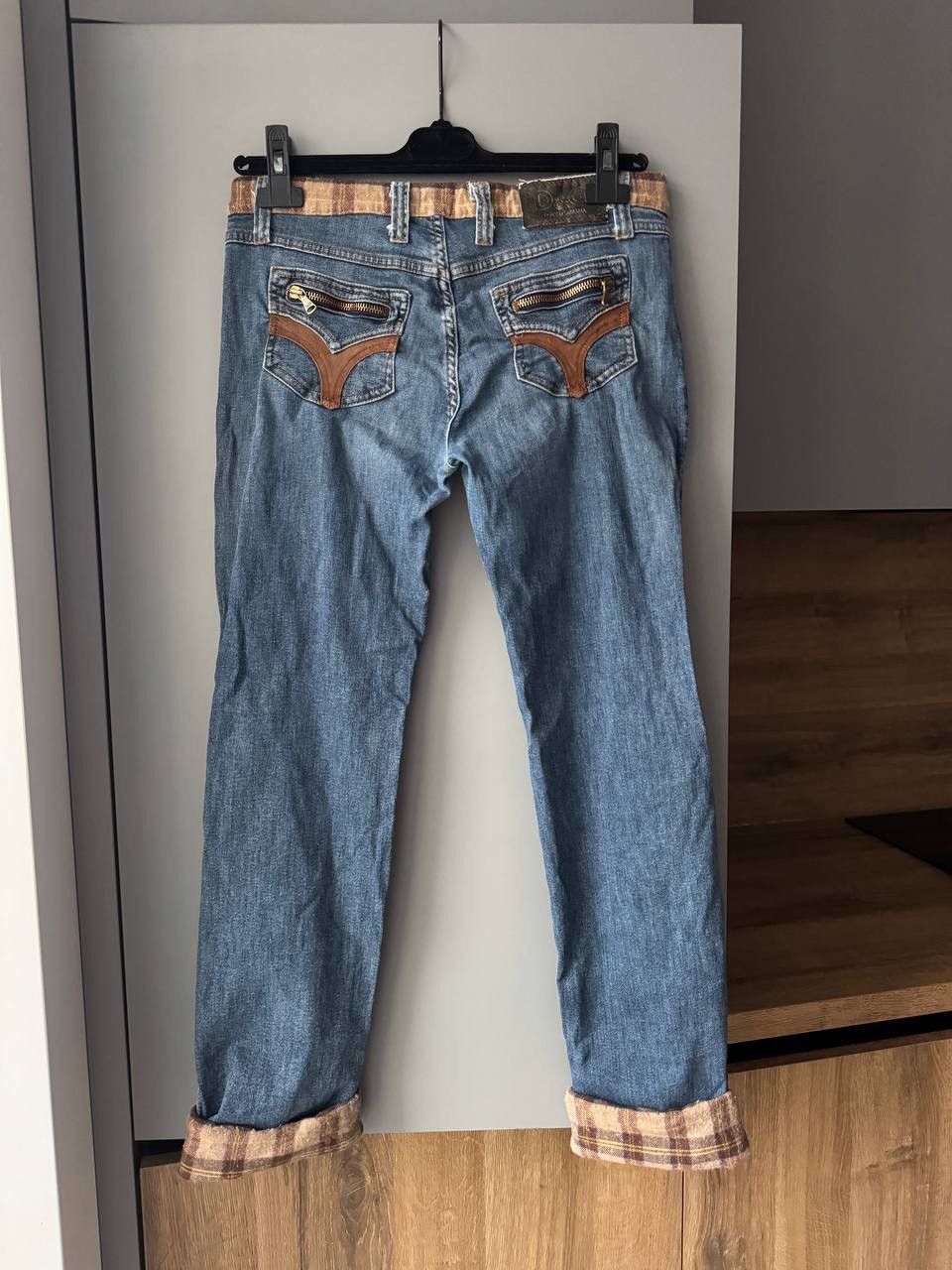 Dolce & Gabbana × Vintage VINTAGE DOLCE&GABBANA BIG LOGO STRAIGHT DENIM PANTS JEANS Size 31" - 1 Thumbnail