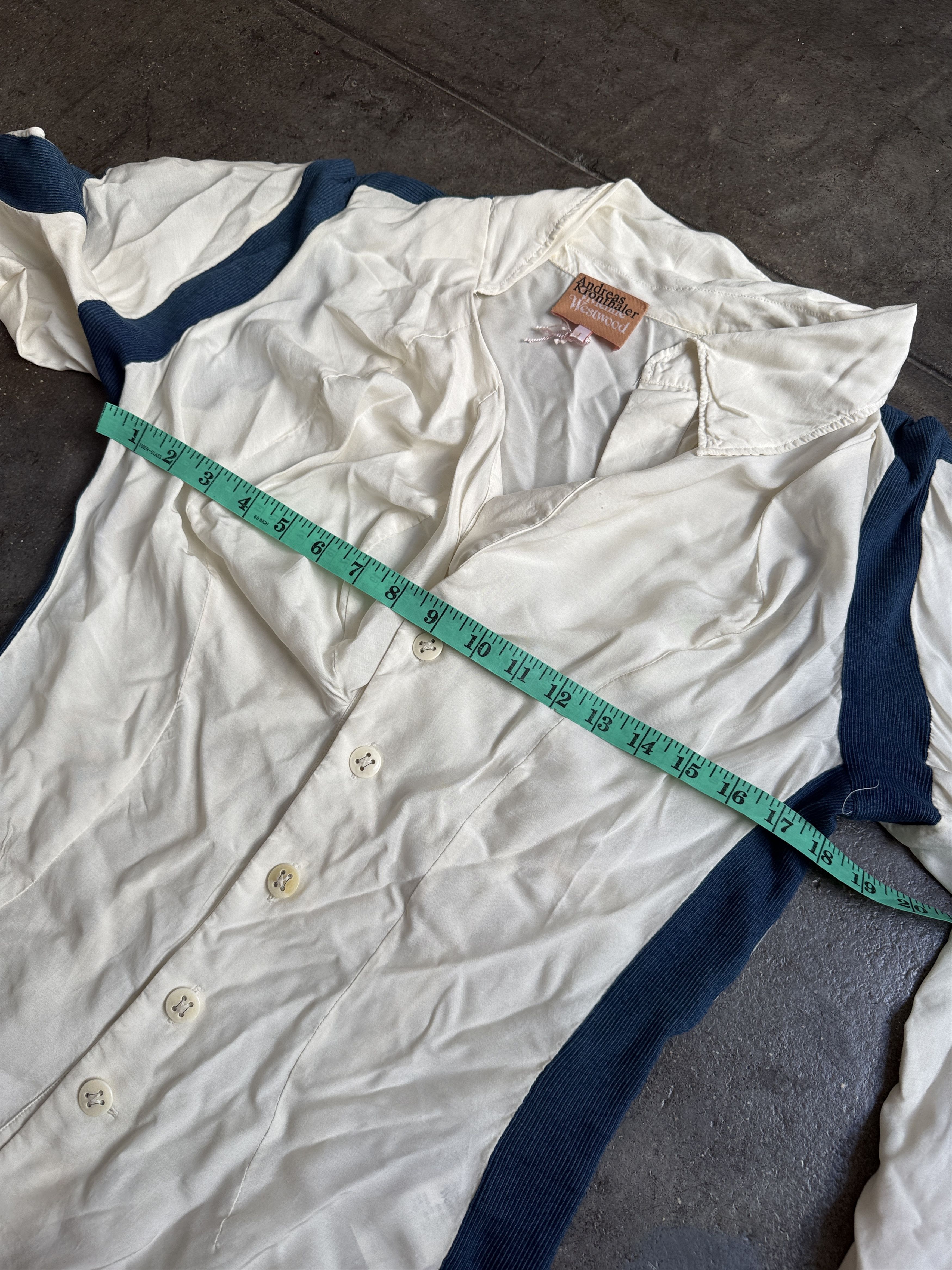 Vivienne Westwood 2016 Silk Blend Button Up Andreas Kronthaler Top Size M / US 6-8 / IT 42-44 - 8 Thumbnail