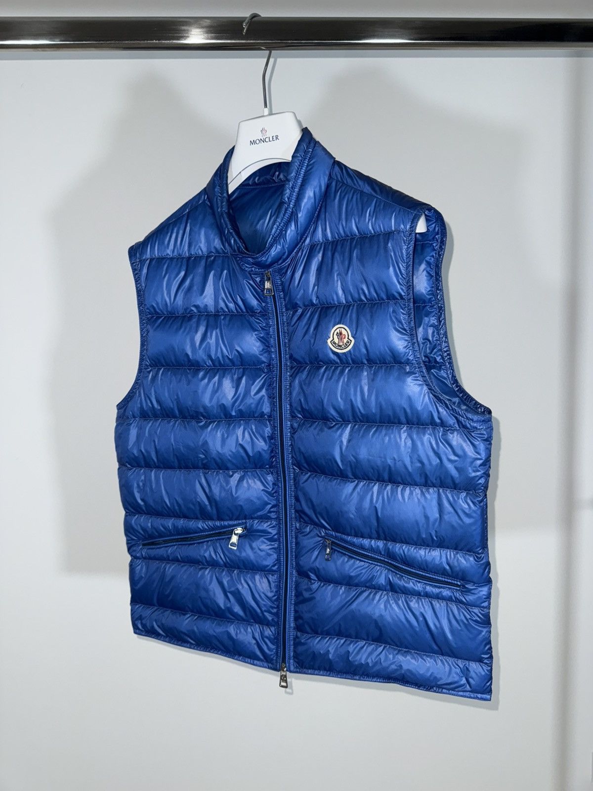 Moncler Moncler Gilet Gui Vest Size 3 (M) Light Blue Size US M / EU 48-50 / 2 - 2 Thumbnail