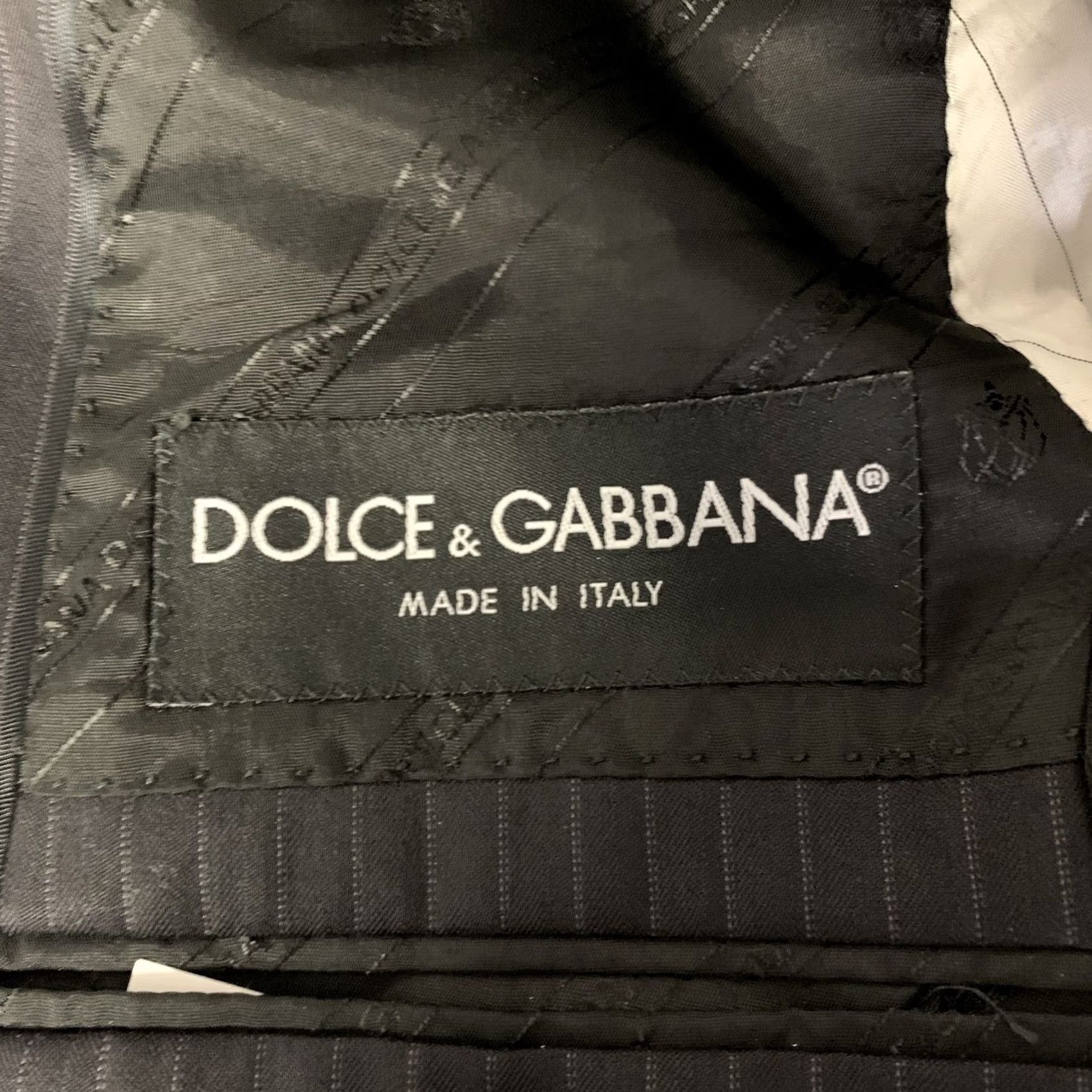 Dolce & Gabbana DOLCE & GABBANA Size 36 Black Pinstripe Wool Blend Jacket - San Francisco'S favourite Desinger Consignment Stores Size US XXS / EU 40 - 5 Thumbnail