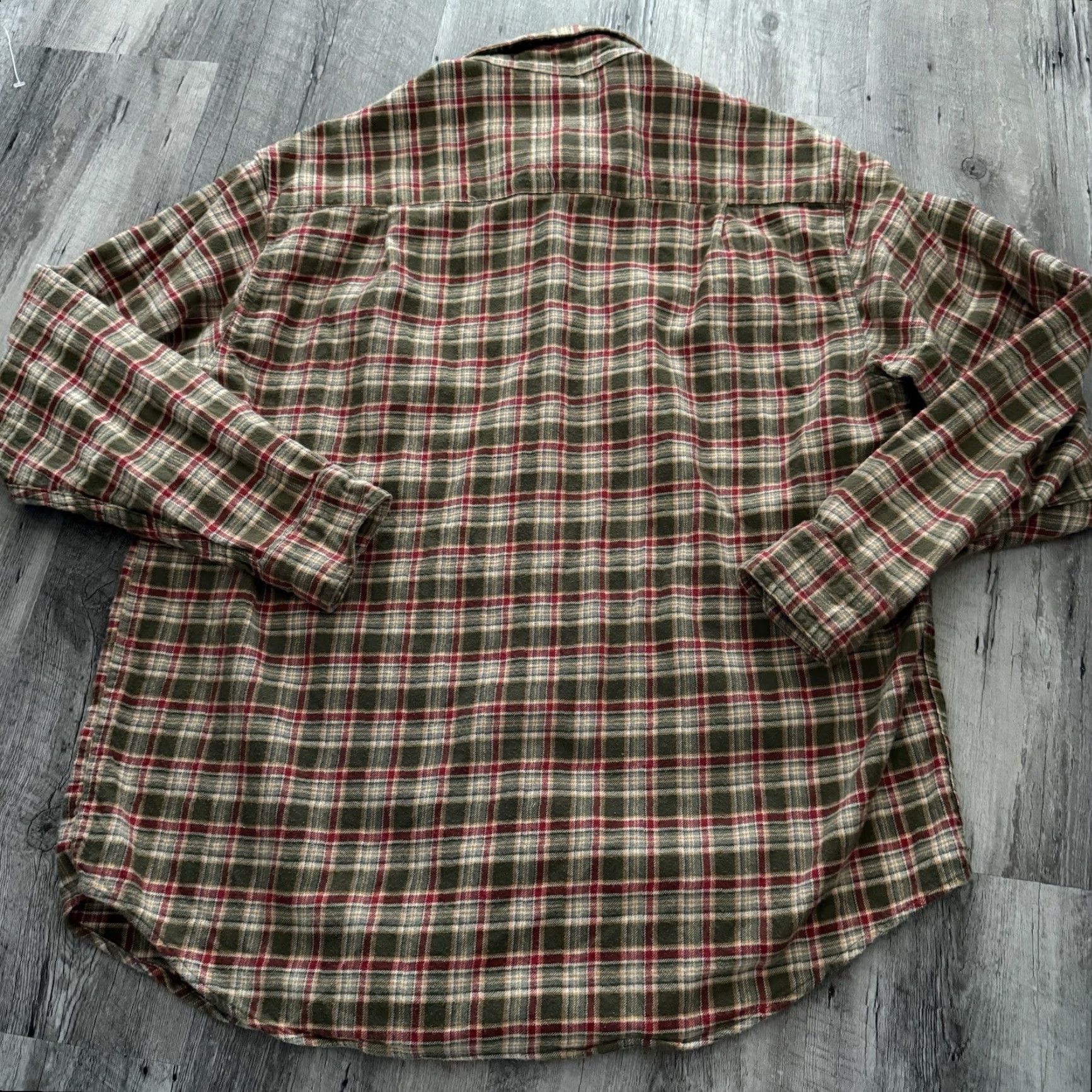 Vintage Woolrich Flannel Shirt Womens Large Green Plaid Button Up 100% Cotton Size L / US 10 / IT 46 - 5 Thumbnail