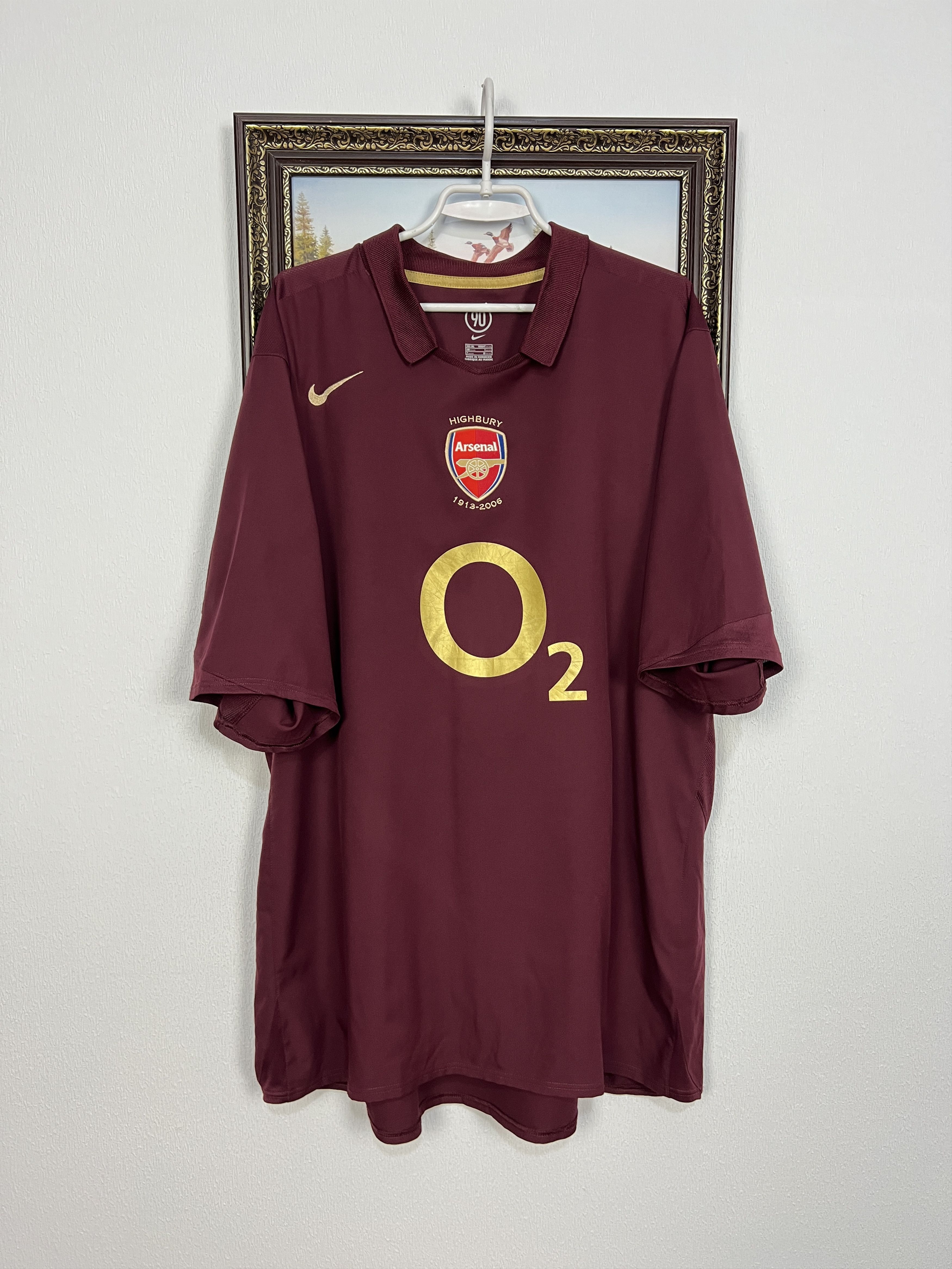 Nike Arsenal football shirt Soccer Jersey Trikot Highbury 3XL Size US XXL / EU 58 / 5 - 1 Thumbnail