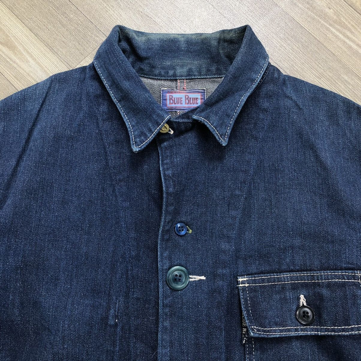 Blue Blue Japan Vintage Blue Blue Japan Selvedge Denim Chore Jacket Size US M / EU 48-50 / 2 - 6 Thumbnail