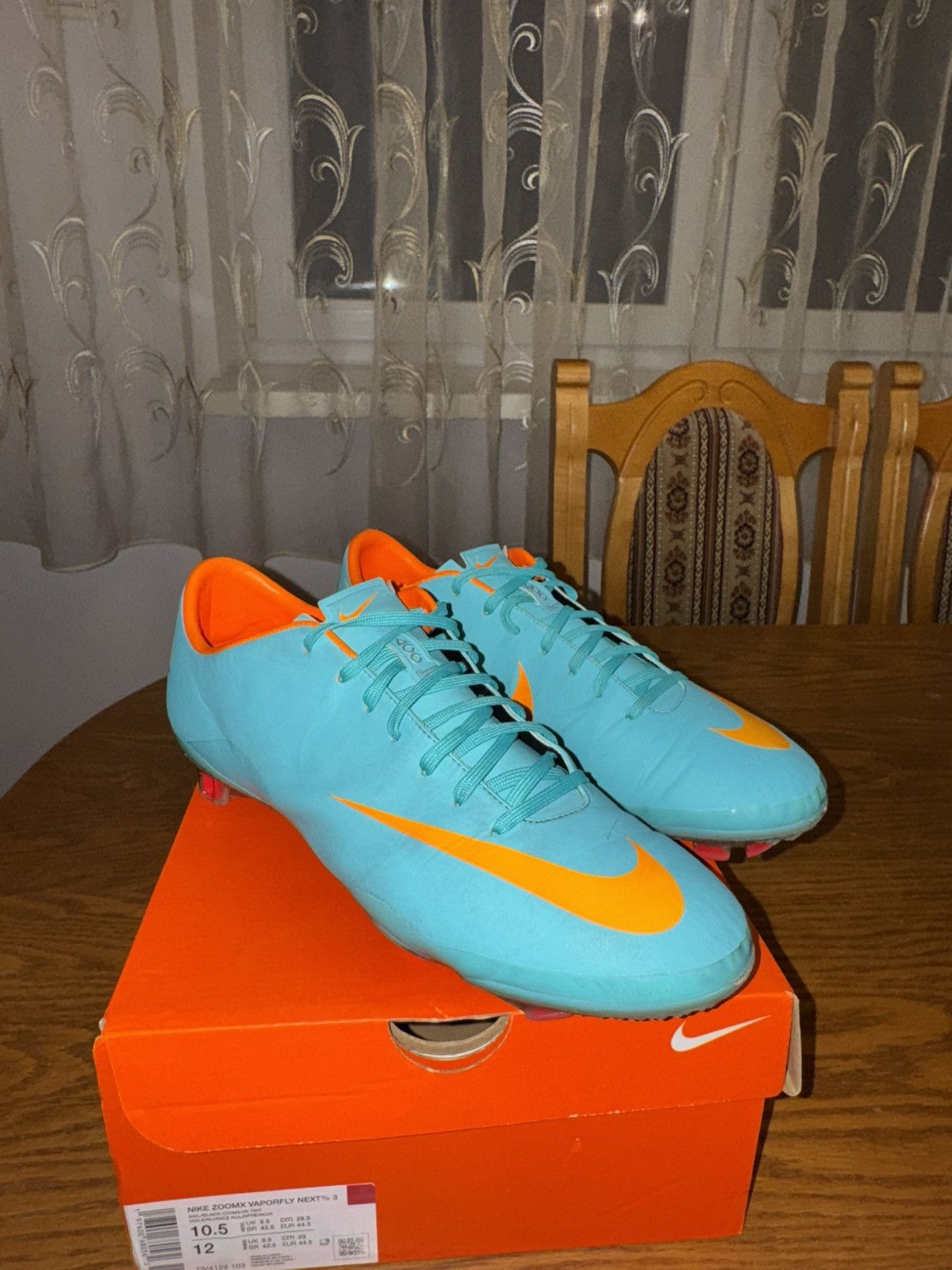 Nike Nike Mercurial VIII Blue Laser Orange Size US 10.5 / EU 43-44 - 3 Thumbnail