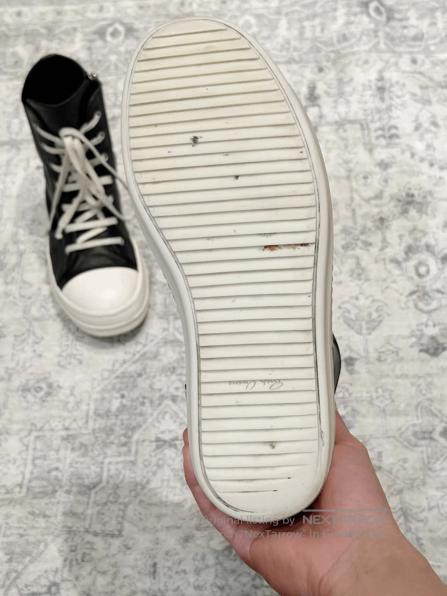 Rick Owens Rick Owens Converse High-Top Leather. Size US 8 / EU 41 - 8 Thumbnail
