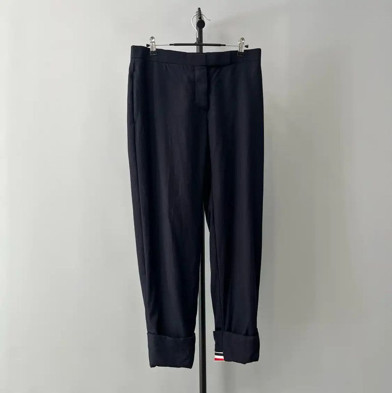 Thom Browne Thom Browne Classic Navy Wool Women's Pants 0089 Size 23" - 1 Thumbnail