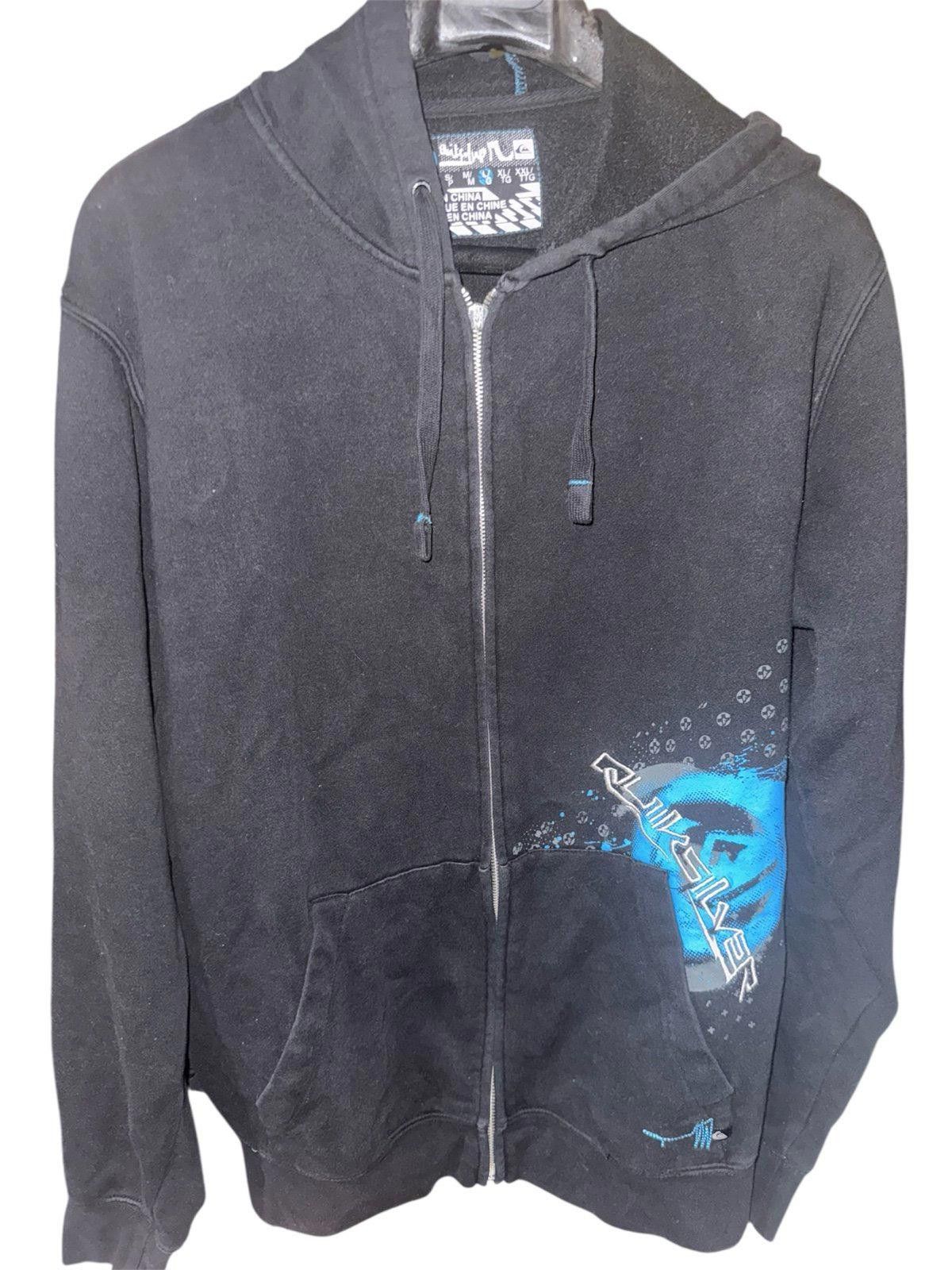 Quiksilver Vintage Quiksilver Zip-Up Surf Hoodie Rare Sz L Mens Grail Size US L / EU 52-54 / 3 - 1 Thumbnail