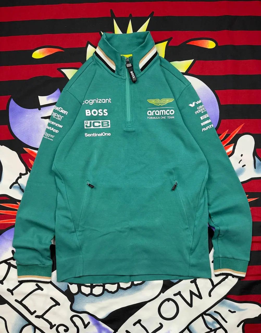Hugo Boss Hugo Boss Aston Martin racing half zip jacket Size S Size S / US 4 / IT 40 - 1 Thumbnail