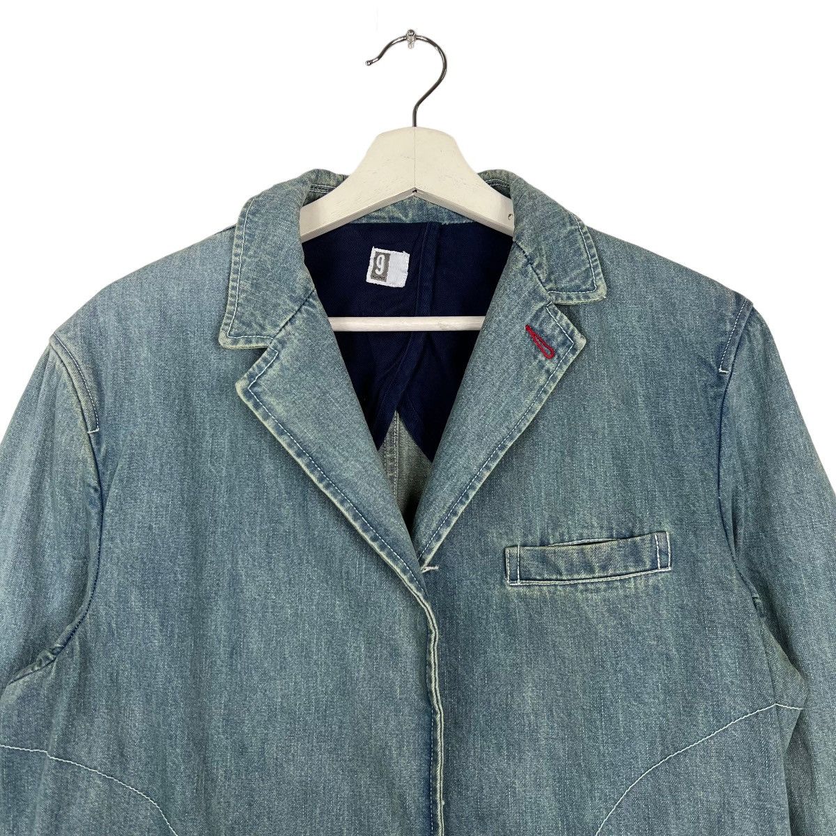 Japanese Brand 🔥 9 SPEC BROKEN DENIM JACKET Size US M / EU 48-50 / 2 - 3 Thumbnail