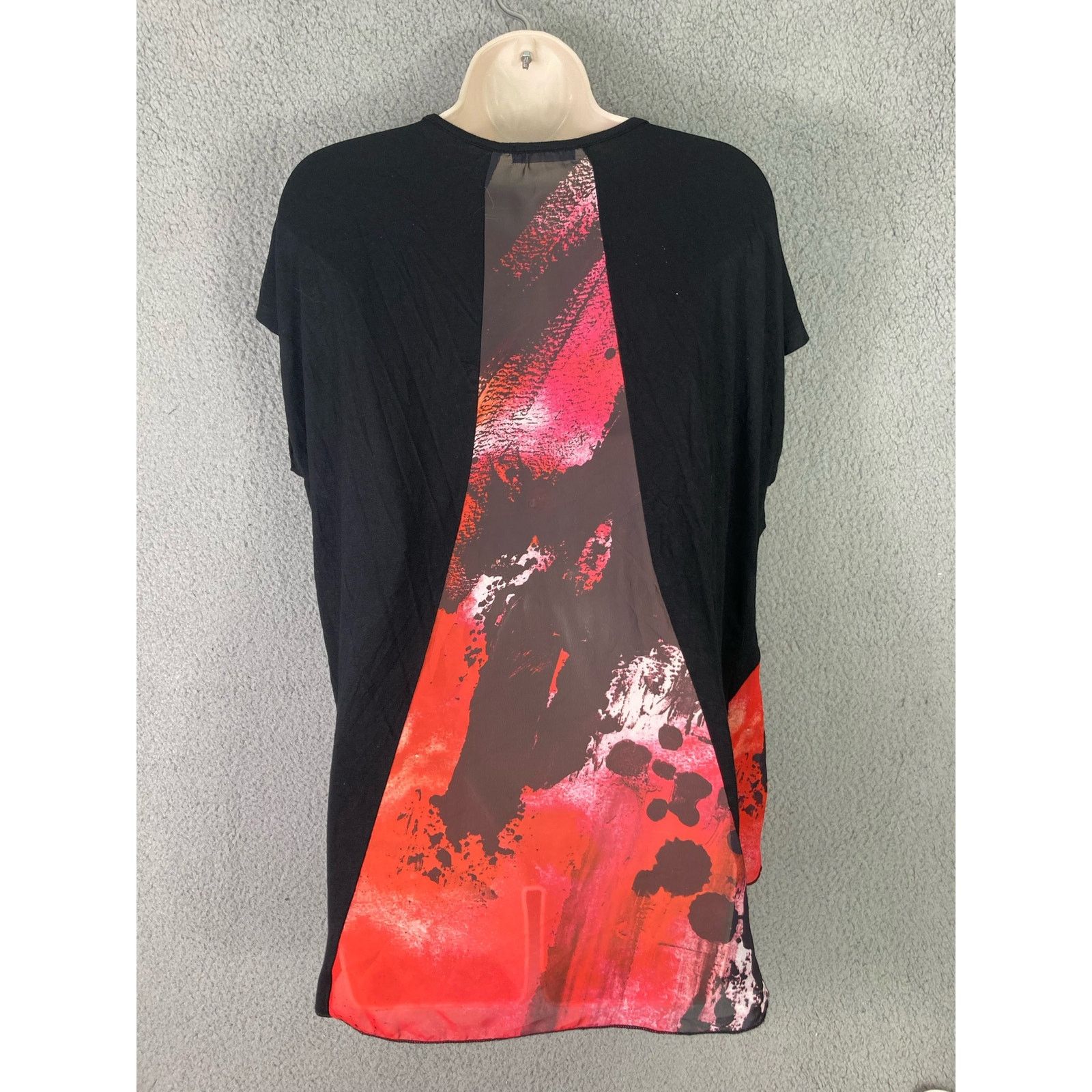 Other Vanilla Sugar Black Pink White Blouse XL Cap Sleeve Size XL / US 12-14 / IT 48-50 - 4 Thumbnail