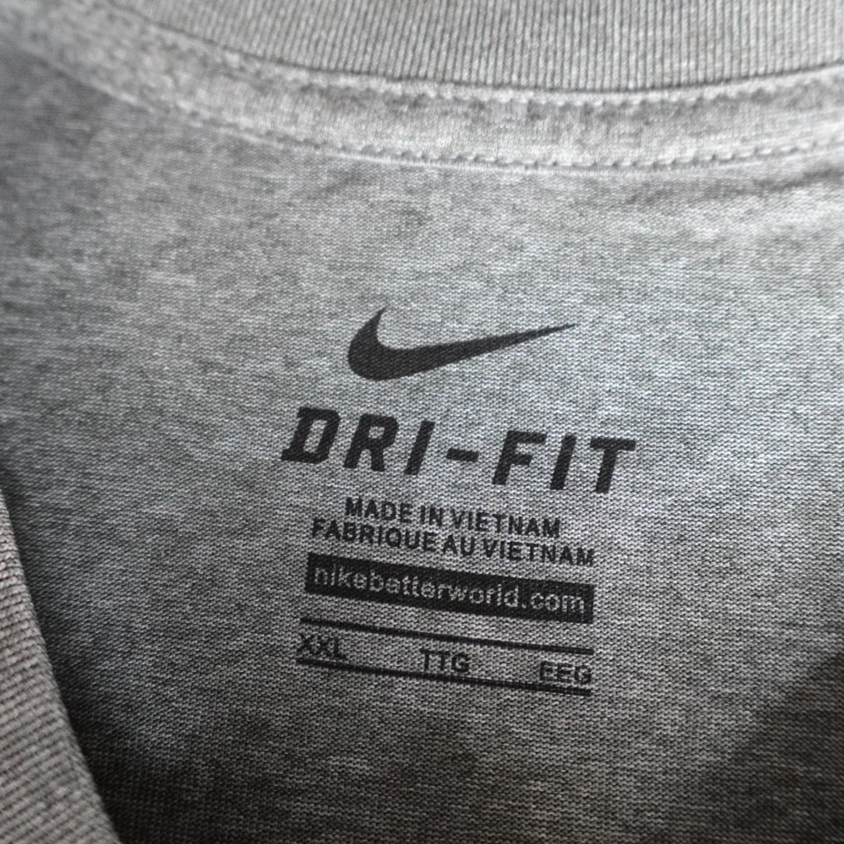Nike Nike Shirt 2XL Gray Duke Basketball Dri Fit 2011 NEW Size US XXL / EU 58 / 5 - 5 Thumbnail