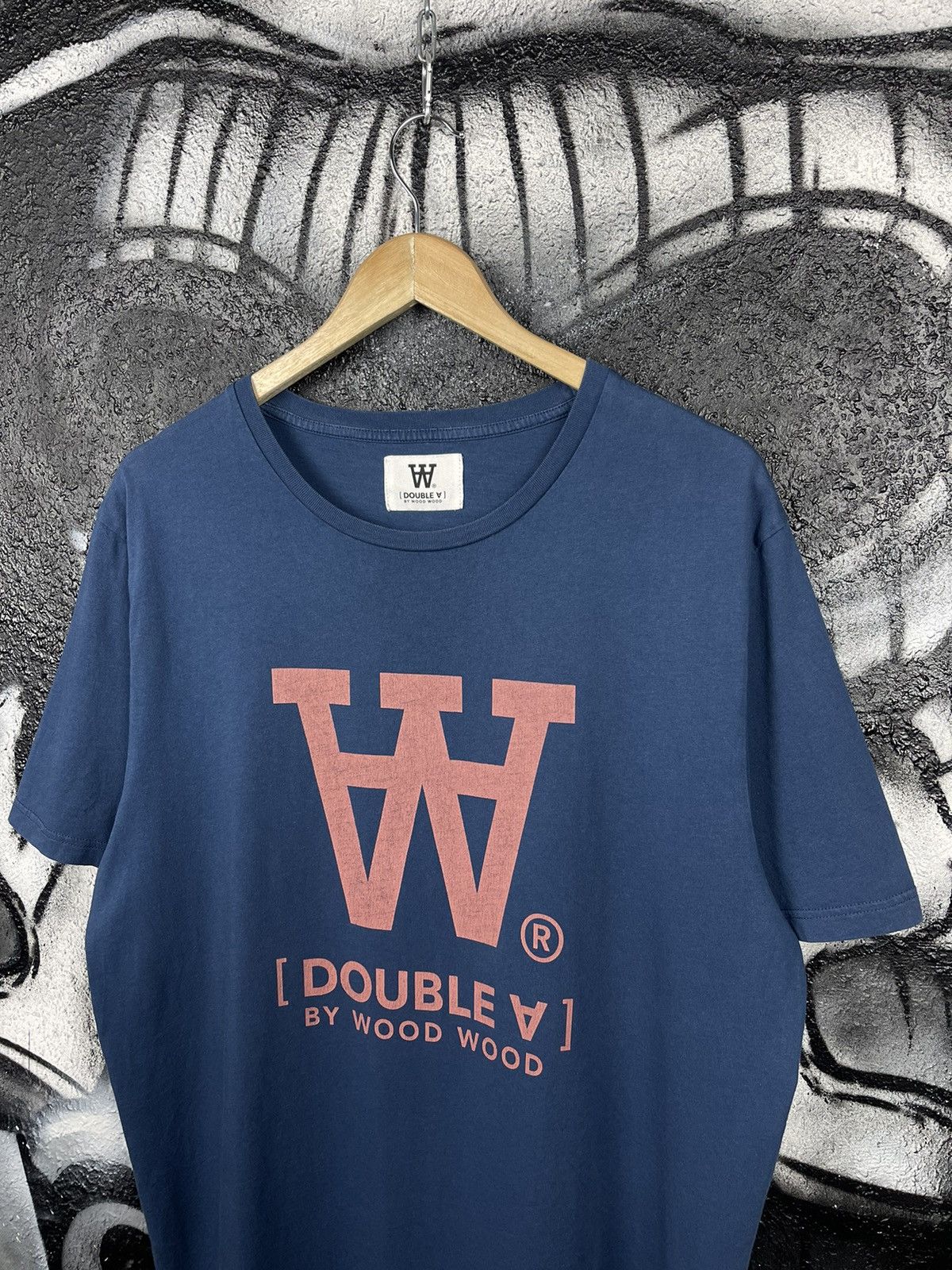 Wood Wood Wood Wood Double A Big Logo T-Shirt Men’s Size L Size US L / EU 52-54 / 3 - 3 Thumbnail