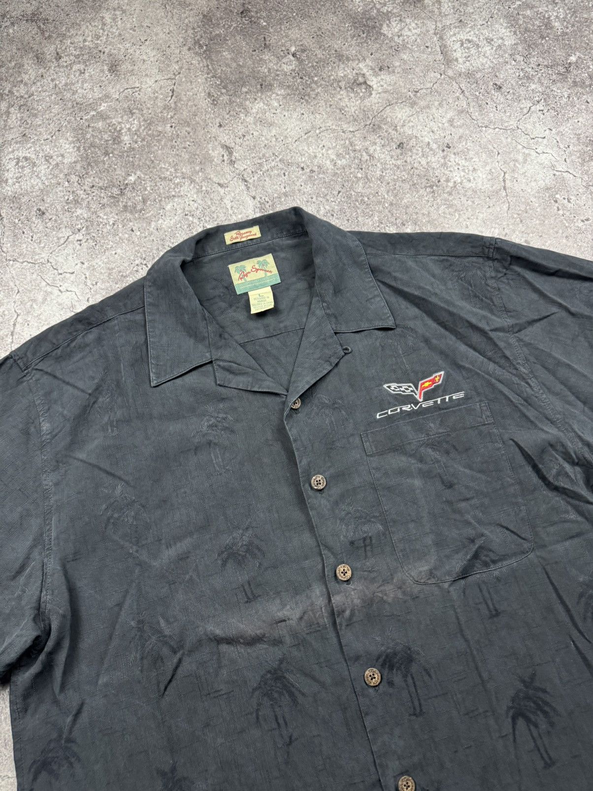 Reyn Spooner Vintage Reyn Spooner Corvette Hawaiian 100% Silk Shirt Fade Size US L / EU 52-54 / 3 - 2 Thumbnail