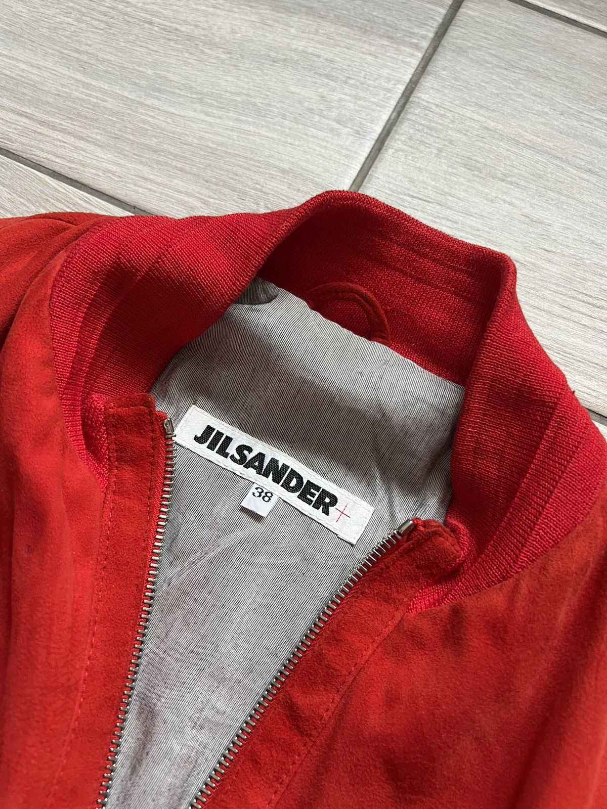Jil Sander ARCHIVE Vintage Jil Sander Red Bomber Jacket 90s Designer Size M / US 6-8 / IT 42-44 - 10 Thumbnail