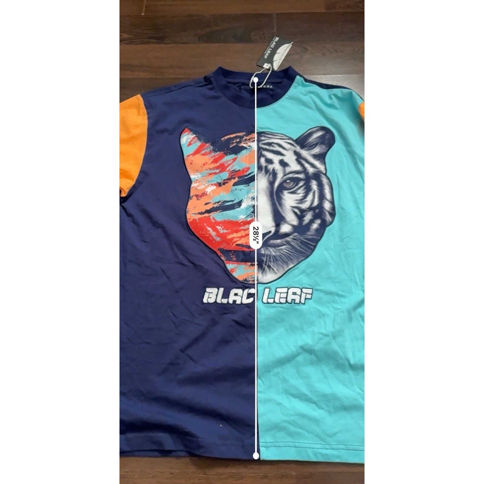 & Other Stories BLACK LEAF SPLIT TIGER SHIRT MENS SZ LARGE MULTI-COLOR Size US L / EU 52-54 / 3 - 9 Thumbnail