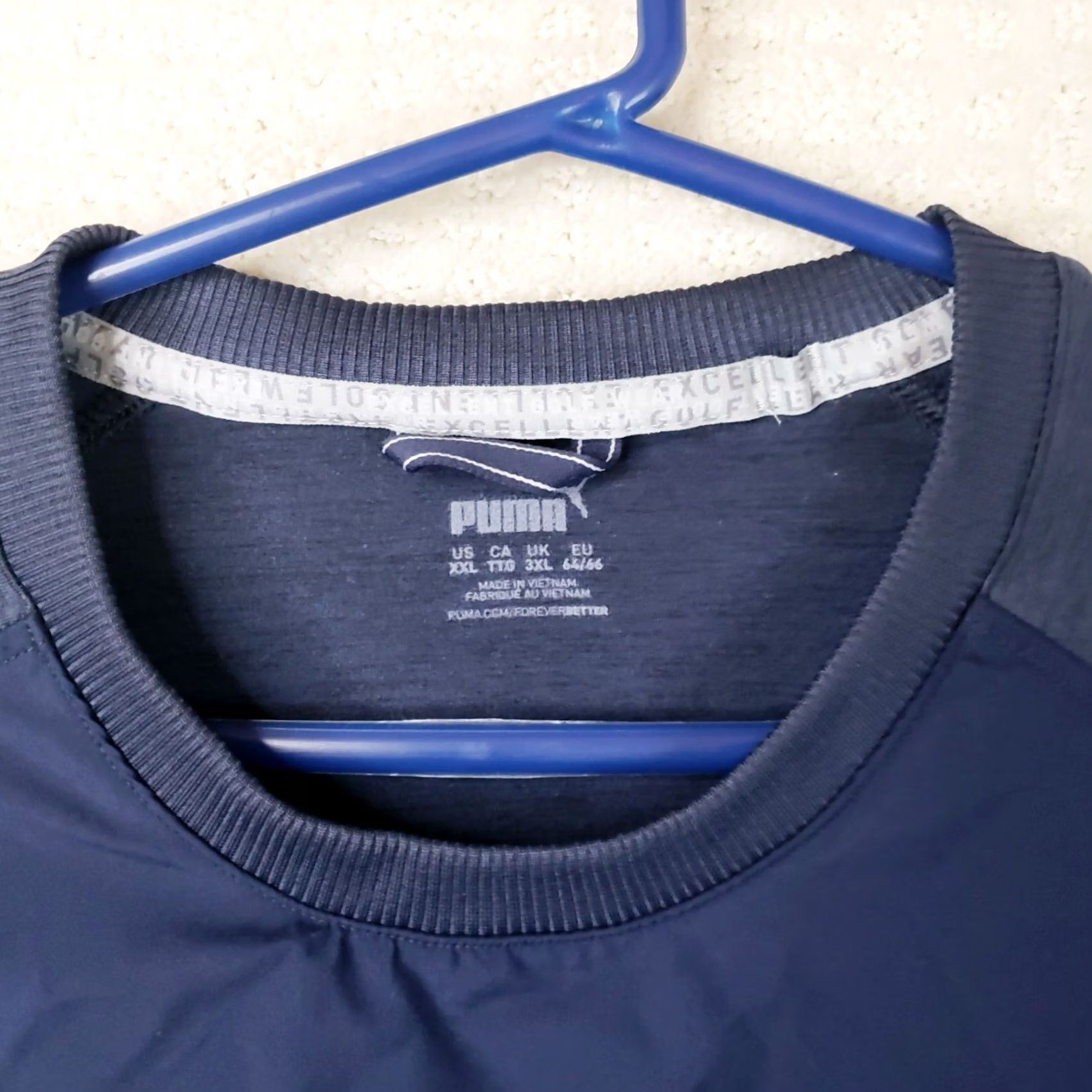 Puma PUMA Golf Pullover Jacket Mens 2XL Navy Blue Long Sleeve Performance Activewear Size US XL / EU 56 / 4 - 6 Thumbnail