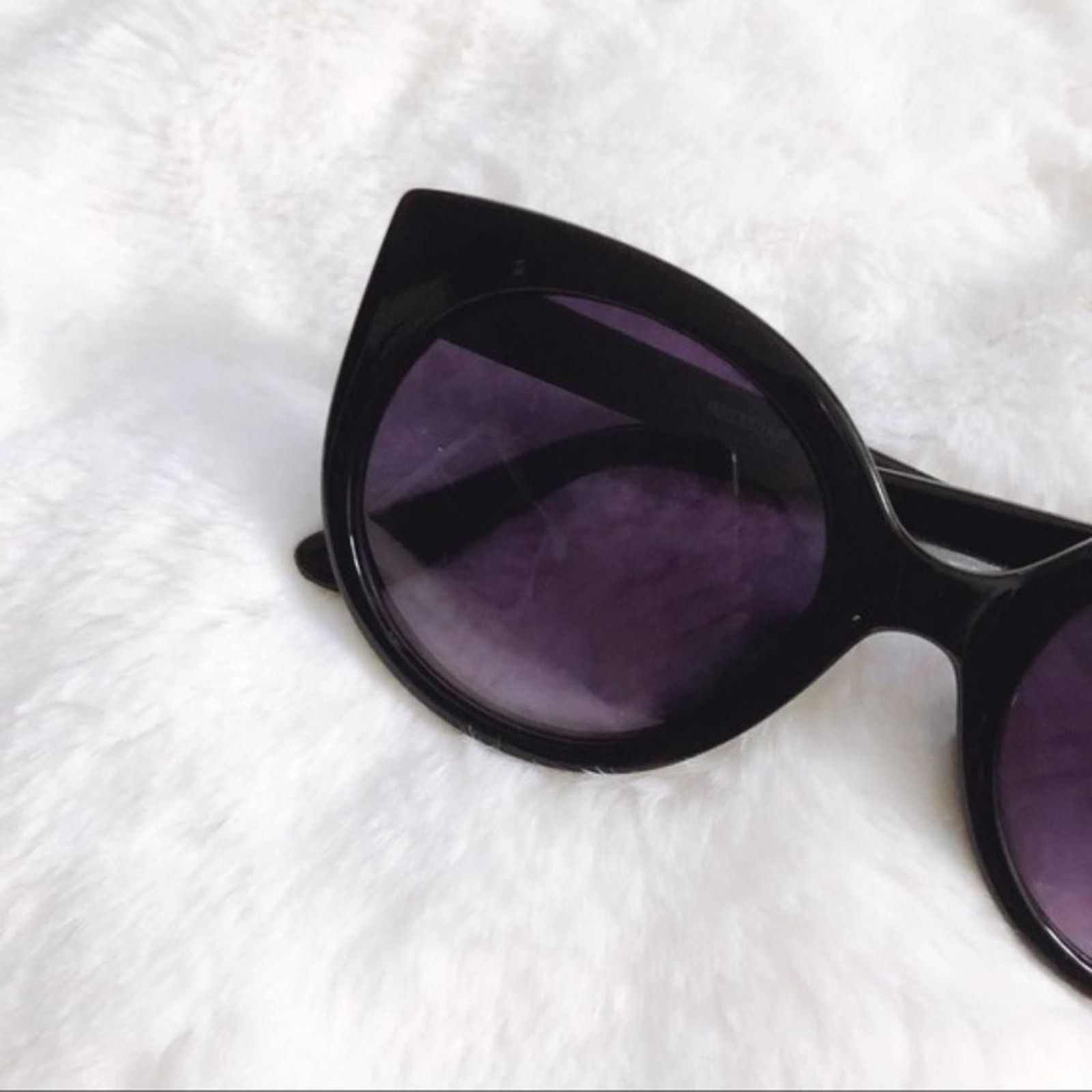 Other Ella Black Cat Eye Ombre Oval Sunglasses Size ONE SIZE - 12 Thumbnail