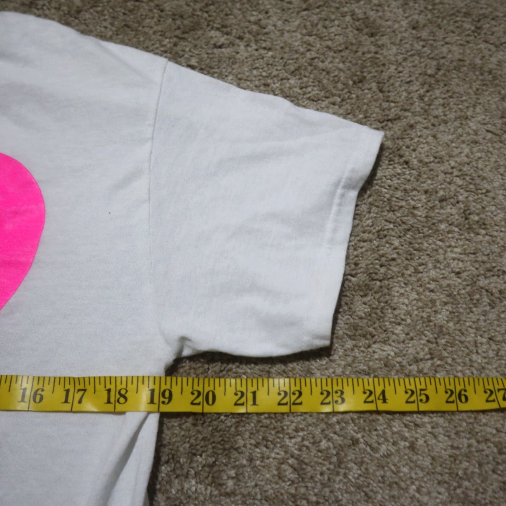 Vintage VINTAGE Graphic Tee Shirt Women Medium White Love 90s Casual Size 32" / US 10 / IT 46 - 5 Thumbnail