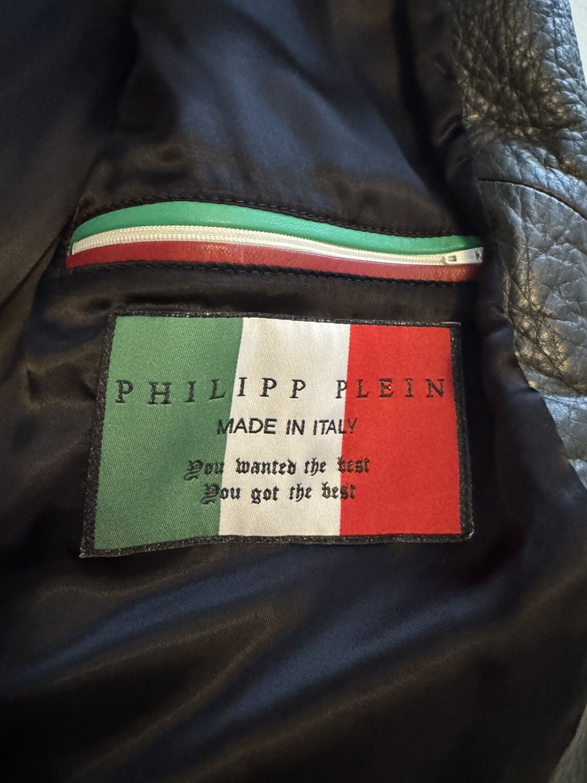 Philipp Plein Philipp Plein Leather Studded Biker Jacket Size US M / EU 48-50 / 2 - 7 Thumbnail