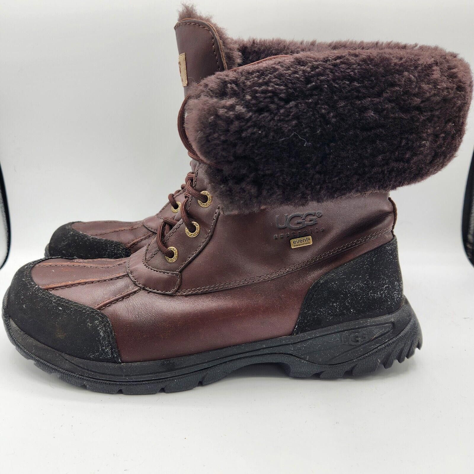 Ugg Ugg Australia Butte Brown Leather Men Boots Size 12 Size US 12 / EU 45 - 4 Thumbnail