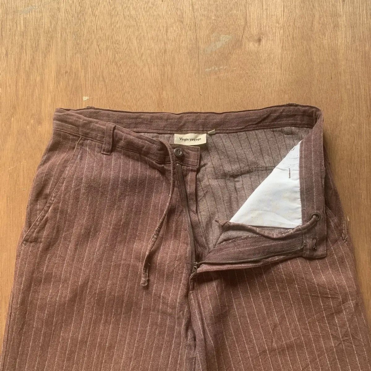 Beauty Beast 💥STEALS💥VIRGINVOYAGE JAPANESE 32x31 TROUSERS STRIPED PANTS Size US 32 / EU 48 - 7 Thumbnail